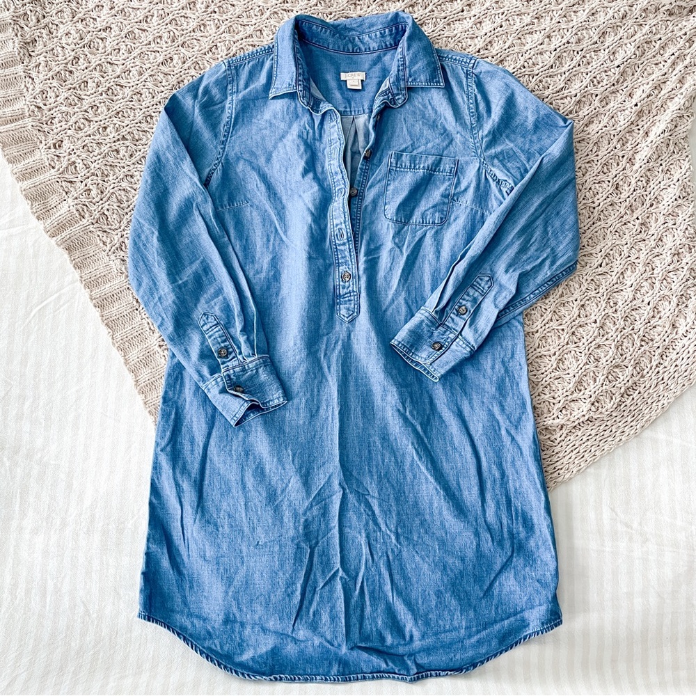 J. Crew Chambray Shirtdress